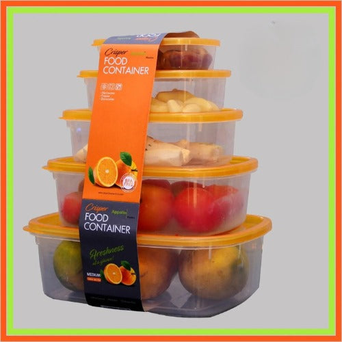 Food Grade Container (Pack of 5.Pcs Different Sizes