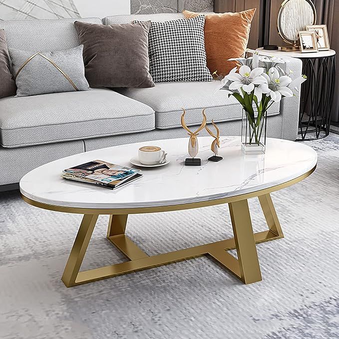 Nordic Metal Center Table With Paint Finish