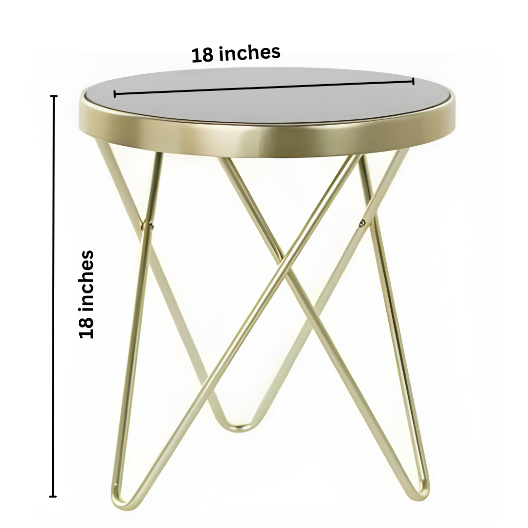 Coffee Table Golden Small Round Table | 0280