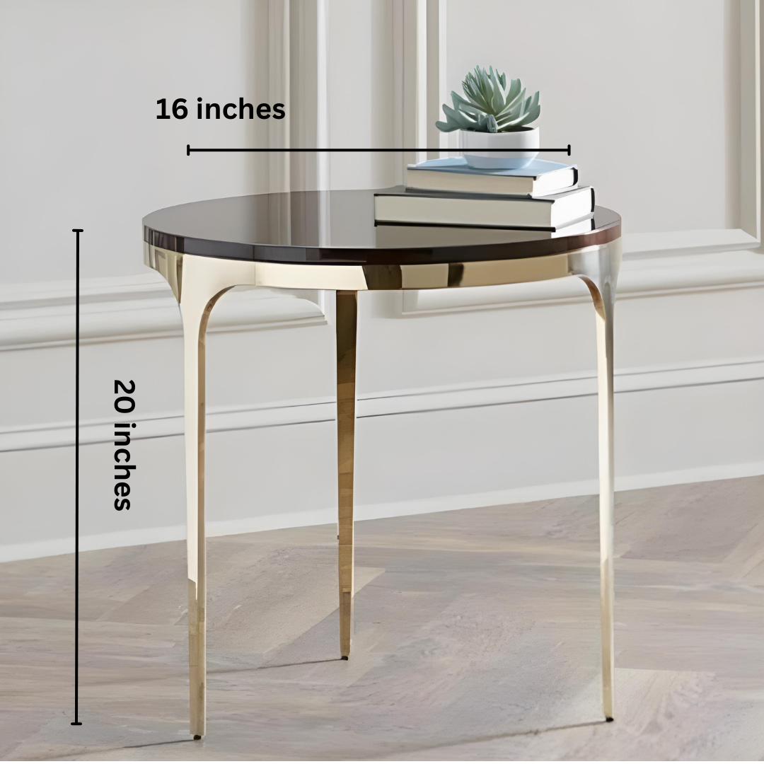 Alexander Living Room Table Stainless Steel with Chrome Finish| 0116