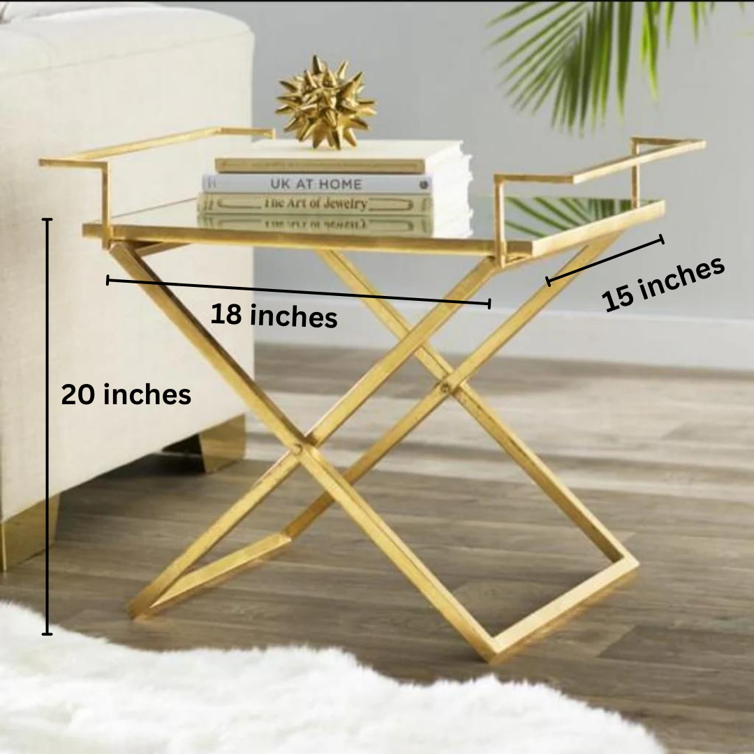 Coffee Table /Side Table With Glass Top | 0137