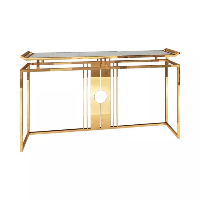 Stainless Steel Modern Style Console Table With Chrome Finish| SST
