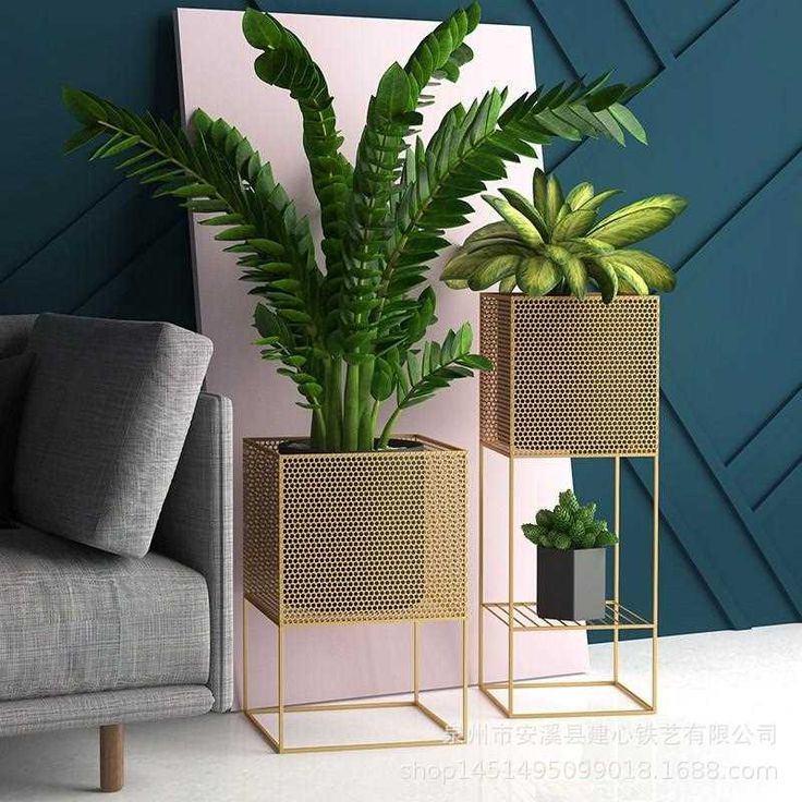 Moderne Métal Plant Pot 2.P Set | MSPS-0151