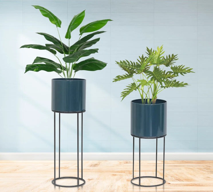 Leafy Tales Metal Plant Stand with Metal Planters Pot Holder  |  MSPS-0113