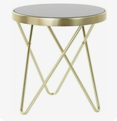 Coffee Table Golden Small Round Table | 0280