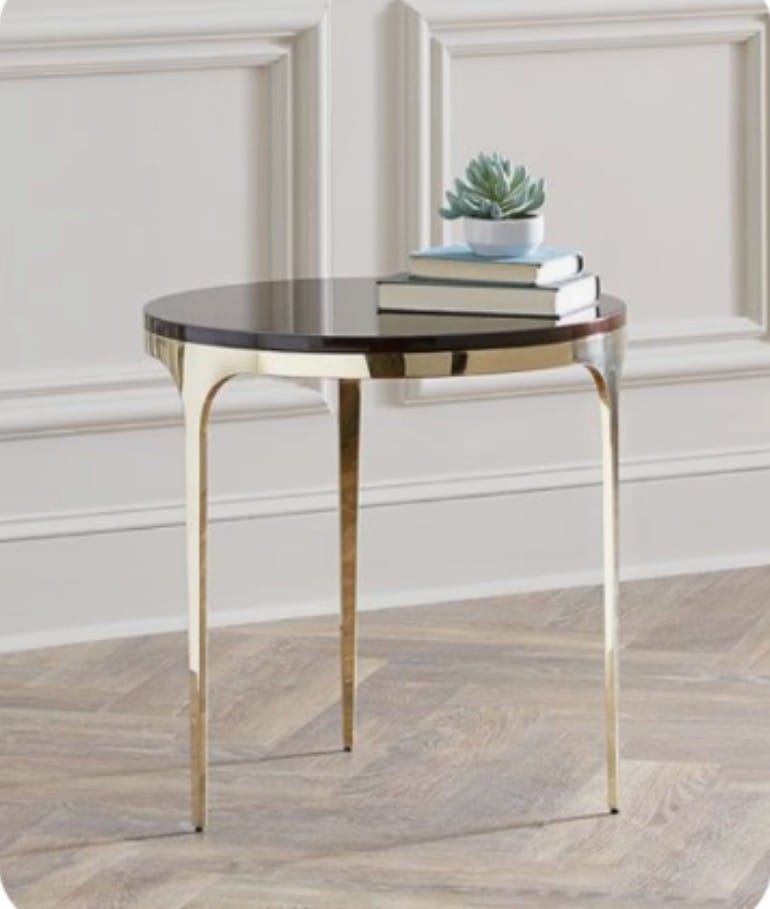 Alexander Living Room Table Stainless Steel with Chrome Finish| 0116