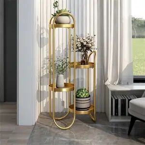 4 Tiers Iron Art Plant Stand Nordic Creative Flower Pot Holder | MSPS-0129