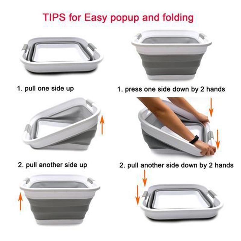 Multifunction Folding Cutting Board & Washing Basket - Lime Online Store