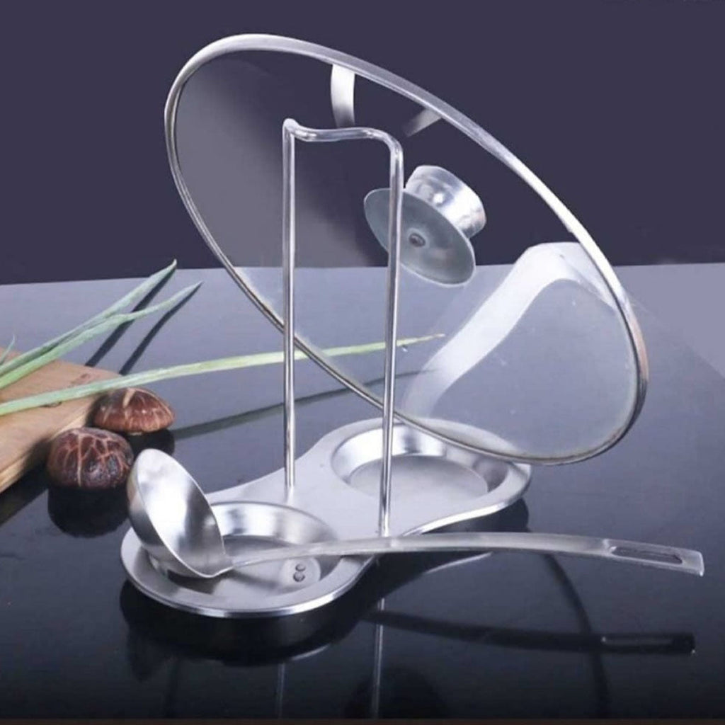 Lid & Spoon Rest, Stainless Steel Pot Rack - Lime Online Store